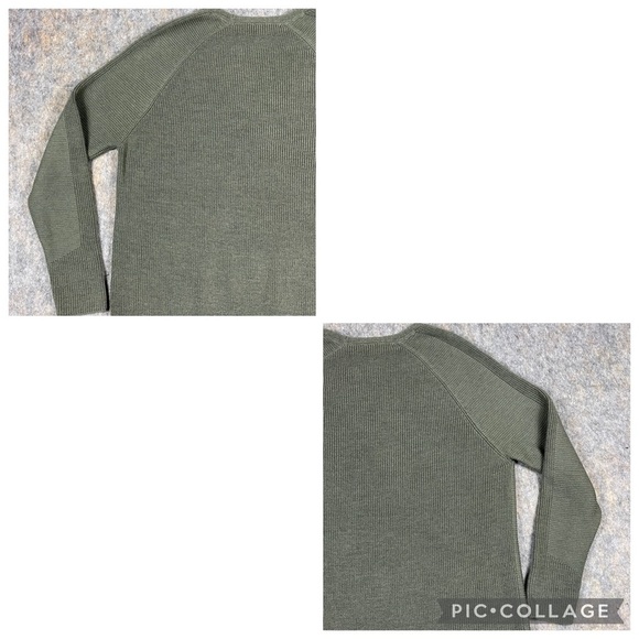 Athleta Hanover V-Neck Merino Wool Blend Athleisure Layering Oversized Sweater M - Picture 8 of 14